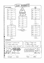 Funny Multiplikationen Spanisch zu lernen6