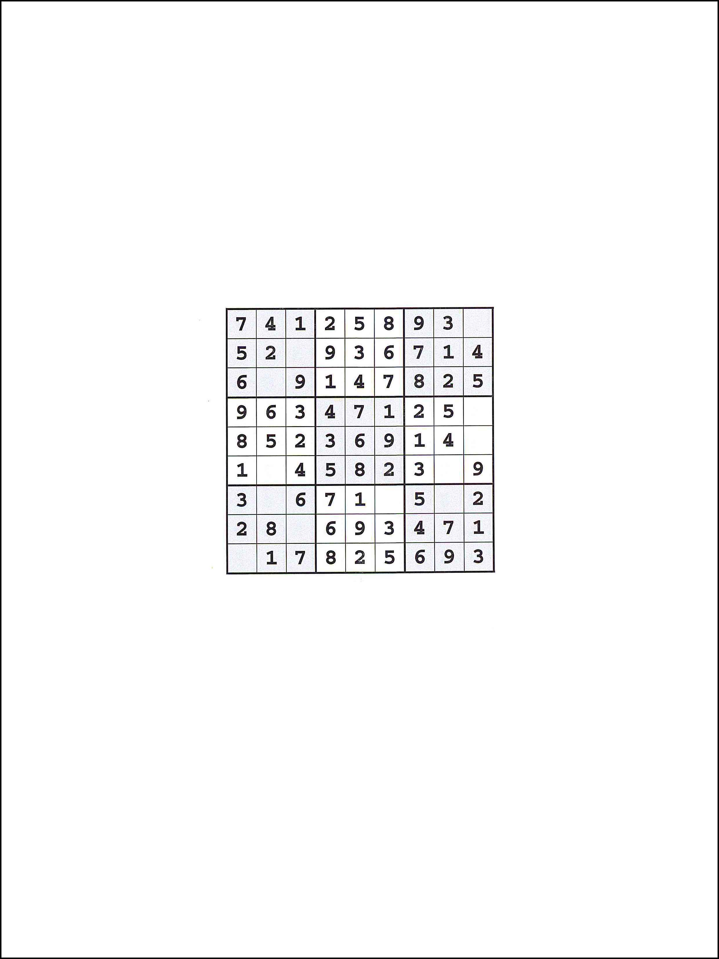 Sudoku 9x9 3
