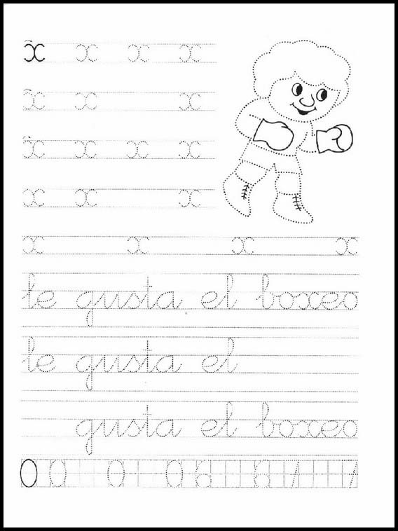 Verbinde die Punkte. Spanisch zu lernen 30