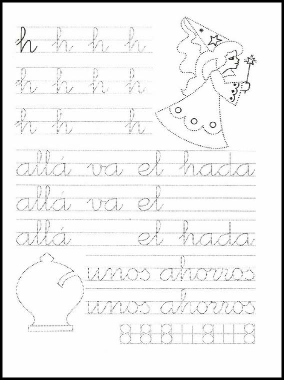 Verbinde die Punkte. Spanisch zu lernen 6