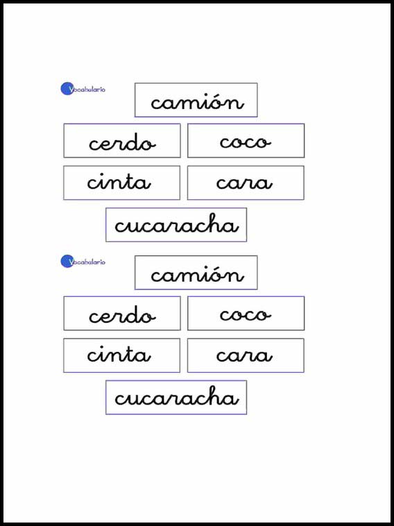 Vokabular Spanisch zu lernen 3
