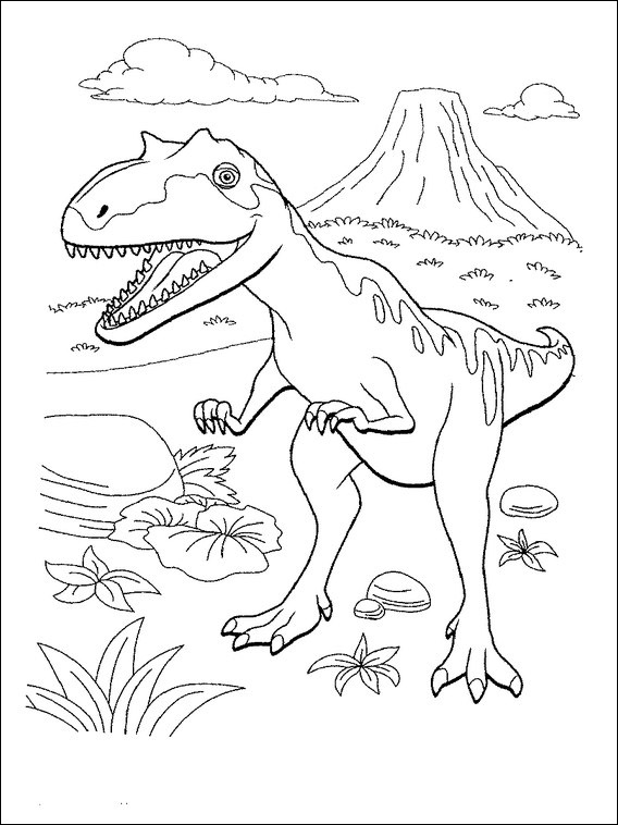 dinosaurier zug ausmalbilder für kinder 15